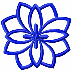 Flowers And Tree Embroidery Design 10